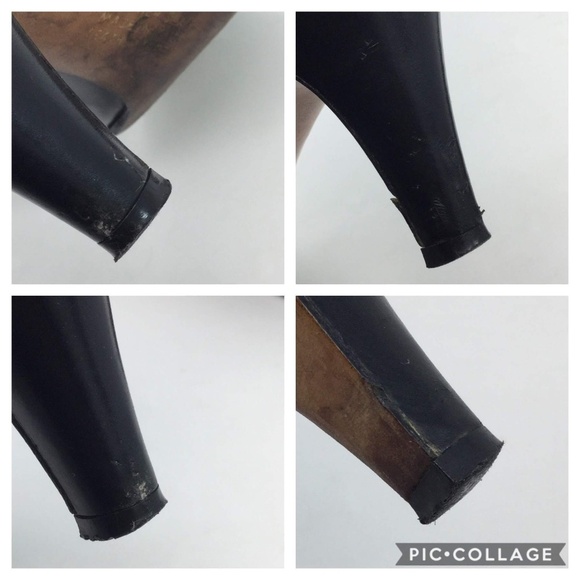 Salvatore Ferragamo Vintage Heels Black 7.5 AAAA - Picture 8 of 8